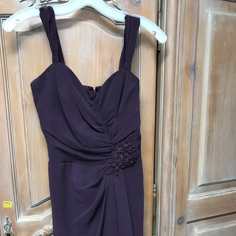 David’s Bridal Plum Bridesmaid/Cocktail Dress